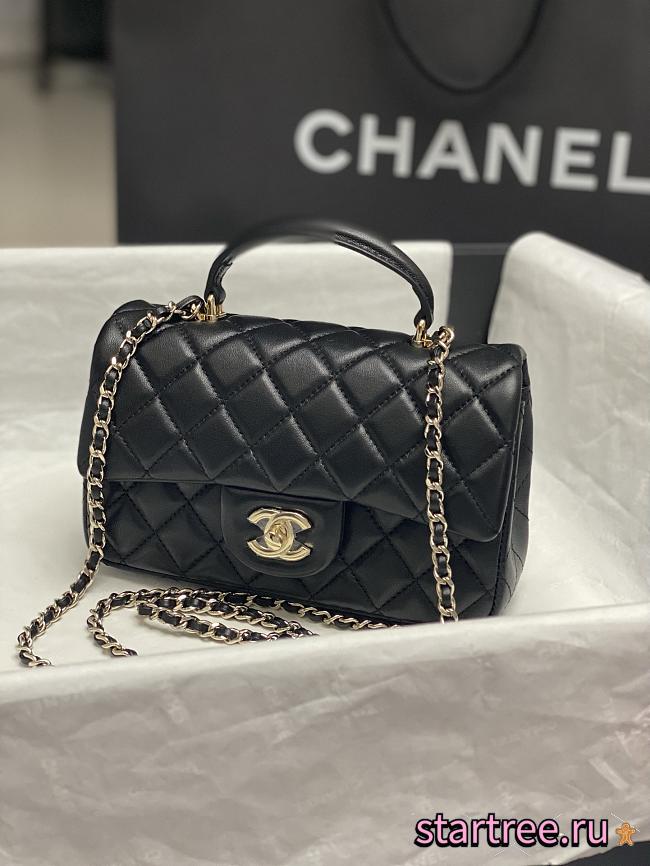Chanel Mini Flap Bag with Top Handle-20*14*7cm - 1