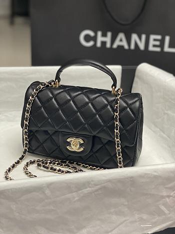 Chanel Mini Flap Bag with Top Handle-20*14*7cm