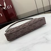 Gucci Gossip small shoulder bag dark brown GG canvas-21cm x 11.5cm x 3cm - 6