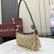 Gucci Gossip small shoulder bag Beige GG canvas-21cm x 11.5cm x 3cm - 6
