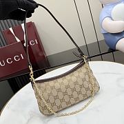 Gucci Gossip small shoulder bag Beige GG canvas-21cm x 11.5cm x 3cm - 5