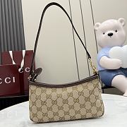 Gucci Gossip small shoulder bag Beige GG canvas-21cm x 11.5cm x 3cm - 4