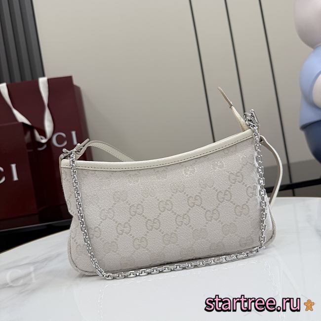 Gucci Gossip small shoulder bag White GG canvas-21cm x 11.5cm x 3cm - 1