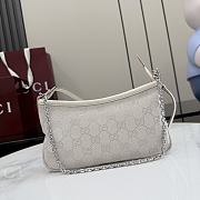 Gucci Gossip small shoulder bag White GG canvas-21cm x 11.5cm x 3cm - 1