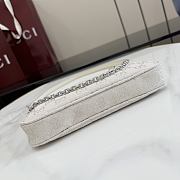 Gucci Gossip small shoulder bag White GG canvas-21cm x 11.5cm x 3cm - 4