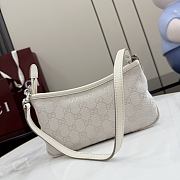 Gucci Gossip small shoulder bag White GG canvas-21cm x 11.5cm x 3cm - 2