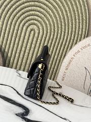 Chanel 25P Kelly Bag Black With Handle- 16*25*7CM - 5