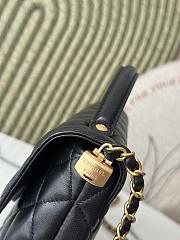 Chanel 25P Kelly Bag Black With Handle- 16*25*7CM - 3