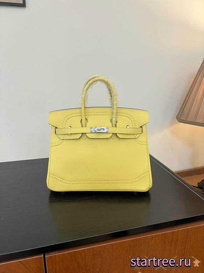 Hermes Birkin 25 Yellow Swift - 1