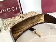 Gucci Jackie 1961 medium shoulder bag sand and brown-31.5*22*4.5cm - 3
