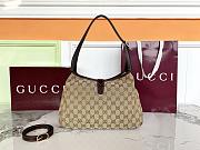 Gucci Jackie 1961 medium shoulder bag sand and brown-31.5*22*4.5cm - 2