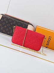 Louis vuitton pochette CohotBag felicie red M63700-21cm - 4
