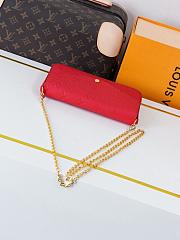 Louis vuitton pochette CohotBag felicie red M63700-21cm - 2