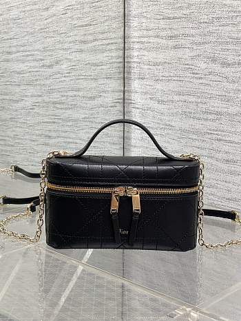 Dior Trianon Soft Vanity Mini Bag Black