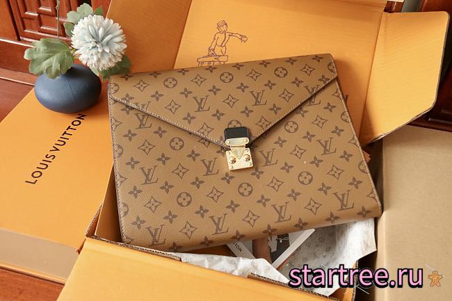 Louis Vuitton Mark Folder Monogram Reverse-3.5 x 26 x 32.5 cm - 1