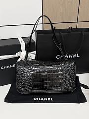 Chanel MaxiFlap Bag crocodile Black -32*19.5*10cm - 3