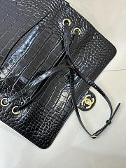 Chanel MaxiFlap Bag crocodile Black Gold Hardware-32*19.5*10cm - 4