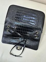 Chanel MaxiFlap Bag crocodile Black Gold Hardware-32*19.5*10cm - 3