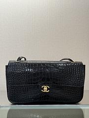 Chanel Medium Flap Bag crocodile Black -26*26*7cm - 1