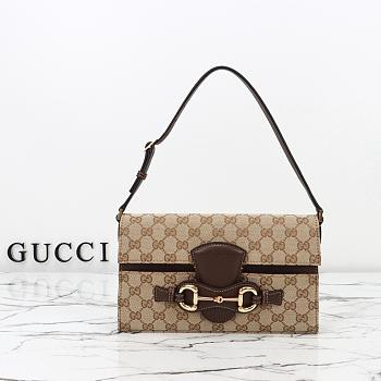 Gucci Horsebit Ristretto medium shoulder bag-26x14.5x5.5cm