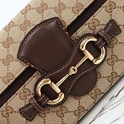 Gucci Horsebit Ristretto medium shoulder bag-26x14.5x5.5cm - 3