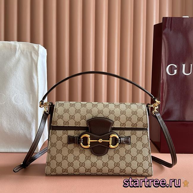 Gucci Horsebit Duomo small top handle bag-20x13.5x6cm - 1