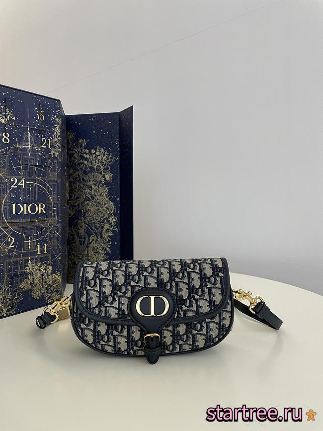 Dior Bobby East-West Blue Oblique Jacquard-21*12*5.1cm - 1