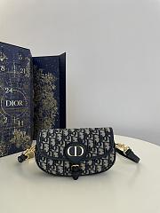 Dior Bobby East-West Blue Oblique Jacquard-21*12*5.1cm - 1