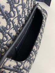Dior Bobby East-West Blue Oblique Jacquard-21*12*5.1cm - 5