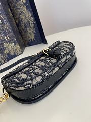 Dior Bobby East-West Blue Oblique Jacquard-21*12*5.1cm - 4