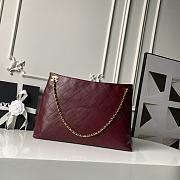 Chanel Shopping Bag Lambskin & Gold-Tone Metal Burgundy- 29 x 40 x 9cm - 1