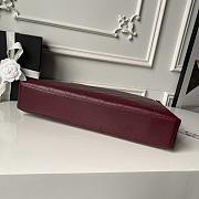 Chanel Shopping Bag Lambskin & Gold-Tone Metal Burgundy- 29 x 40 x 9cm - 5