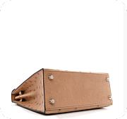 Hermes Kelly 25 Chai in Ostrich Silver Hardware - 5