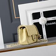 Chanel Mini Flap Bag Baby Yellow Light Gold-20cm - 5