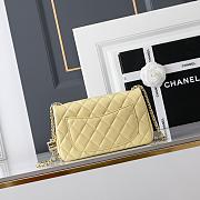 Chanel Mini Flap Bag Baby Yellow Light Gold-20cm - 4