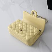 Chanel Mini Flap Bag Baby Yellow Light Gold-20cm - 3