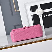Chanel Mini Flap Bag Pink Light Gold Hardware-20cm - 4