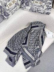 Dior Oblique Shawl Blue-140*140cm - 5