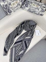 Dior Oblique Shawl Blue-140*140cm - 3