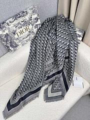 Dior Oblique Shawl Blue-140*140cm - 4