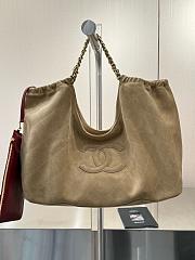 Chanel Suede Quilted Neo Cabas Tote Shopping bag-42*28*14cm - 4