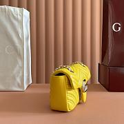 Gucci GG Marmont Small shoulder bag Yellow-22cm - 3