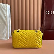 Gucci GG Marmont Small shoulder bag Yellow-22cm - 4