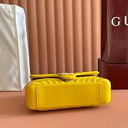 Gucci GG Marmont Medium shoulder bag Yellow-26cm - 5