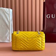 Gucci GG Marmont Medium shoulder bag Yellow-26cm - 3