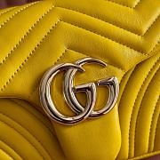 Gucci GG Marmont Medium shoulder bag Yellow-26cm - 2